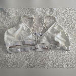 Luna Pole Dance Bra Size US 8 White